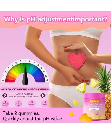 Kingsoul Her Juicy Feminine Probiotics Gummies Premium Feminine Balance Gummies with Slippery Elm for Women's pH Balance Healthy Odor Flora and Immune Support 30-Day Supply - Buy Online on GoSupps.com