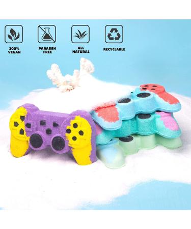 KHH Game Bath Bombs Gift Set - Handmade Organic Bathbombs for Ultimate Relaxation - Great Gift for Gamers and Boyfriends - Buy Online on GoSupps.com