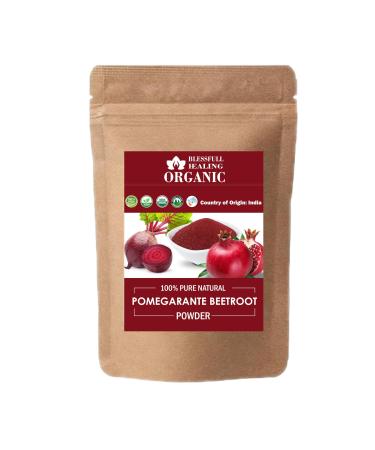 Blessfull Healing Organic 100% Pure Natural Pomegarante Beetroot Powder | 100 Gram / 3.52 oz Pack Of 2