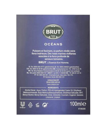 Brut Oceans Eau De Toilette 100ml by Brut - Buy Online on GoSupps.com