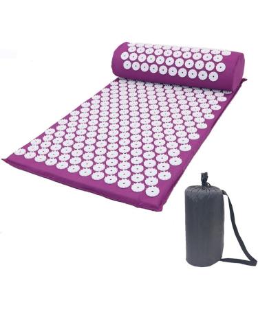 Dunlap Massage Cushion - Acupressure Yoga Mat for Stress Relief & Back Pain Black Spike Massage Pillow - Buy Online on GoSupps.com