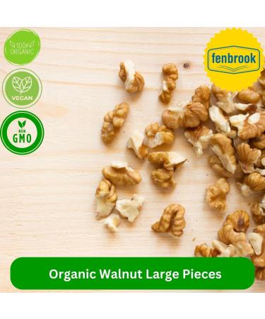 Organic Walnut Large Pieces 1kg | Certified Organic by Fenbrook Organic - Buy Online on GoSupps.com
