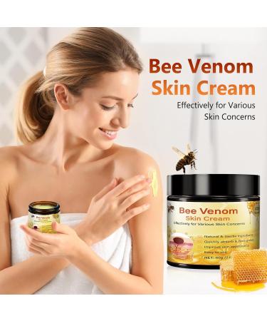 Bee Venom Comprehensive Cream - 2025 Professional Bee Venom Skin Treatmant Cream for Face and Body Hydrating Natural Skin Restoration Moisturizer for Women Men (2 Bottle) yellow - Buy Online on GoSupps.com