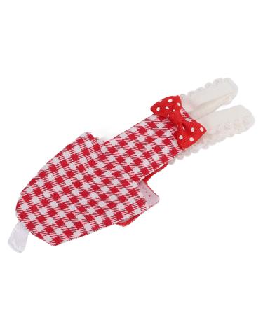 Entatial Parrots Pilot Suit Red Grid Waterproof bird whirlpool Soft tights for parenting for ARA for budgies (M red grid)