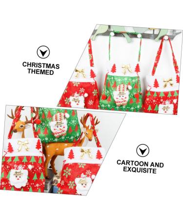 Gogogmee Santa Present 3pcs Christmas Candy Bag Candy Bags Christmas Tote Bags Xmas Bags Bag Backpack Decorate - Buy Online on GoSupps.com