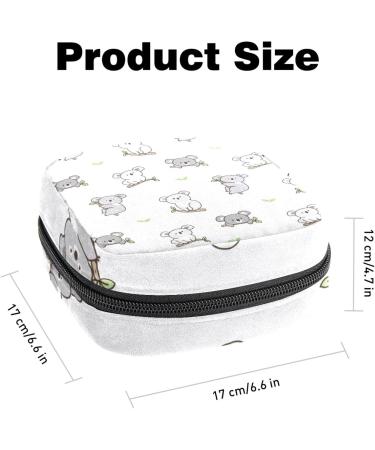 Cartoon Koala Pattern Sanitary Napkin Storage Bag - Menstrual Cup Pouch for Women & Girls - Color 13 - Buy Online on GoSupps.com