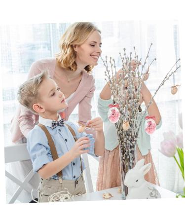 Alipis 2pcs Easter Eggs Hanging Easter Egg Ornament Easter Party Egg Decoration Easter Party Decorations Plastic Hamper Hanging Egg Decor Easter Party Hanging Decor Spot Props Foam Pink 8x5.7cm - Buy Online on GoSupps.com