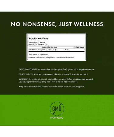 Swanson Lactobacillus Acidophilus - Probiotic Supplement Supporting Digestive Health with 1 Billion CFU Per Capsule - Promotes Bowel and GI Tract Health - (250 Capsules) 2 Pack - Buy Online on GoSupps.com