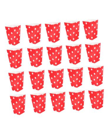 Mikinona 48pcs Popcorn Box Popcorn Cup Movie Night Supplies Containers Theater Supplies Candy Popcorn Stuff French Fries Holder Small Movie Theater Things Fried Paper Bucket