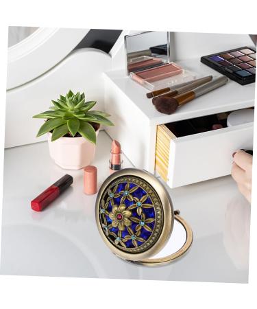 Beaupretty Vintage Pocket Mirror - Double-Sided Round Compact Folding Makeup Mirror (Random Style) - Perfect Travel Accessory - Buy Online on GoSupps.com