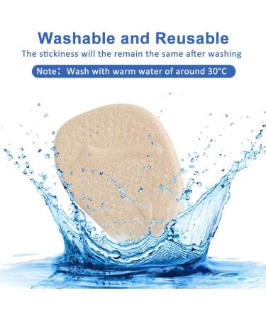 Haofy Forefoot Insoles for High Heels - Pain Relief Cushions 2 Pairs Suede Gel Anti-Slip Insoles for Women - Beige - Buy Online on GoSupps.com