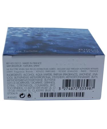 Kenzo L'Eau Pour Homme Eau de Toilette 3.3 Oz L'EAU PAR KENZO Kenzo 3.3 Fl Oz (Pack of 1) - Buy Online on GoSupps.com