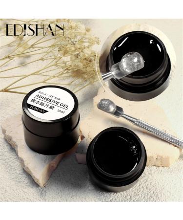 Solid Nail Glue For Press On Nails 10g Curv Life Solid Gel Nail Glue For Nail Tips Clear Acrylic Solid Nail Glue Acrylic Nails Non-Stick Hands Hard Gel for Nail Art Salon Home DIY - Buy Online on GoSupps.com