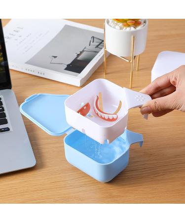 Portable Bite Dose: Dual-Purpose Prosthesis Container & Denture Box with Sieve for Secure Storage & Immersion - Buy Online on GoSupps.com
