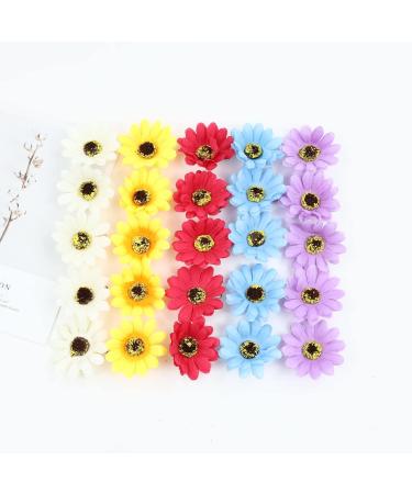 inSowni 25 Pack Hawaiian Wedding Sunflower Daisy Alligator Hair Clips for Women and Girls - Buy Online on GoSupps.com