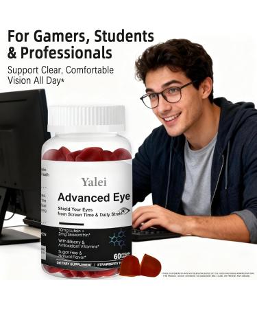 Yalei Lutein and zeaxanthin Supplements | Sugar-Free | 10mg Lutein & 2mg Zeaxanthin for Screen Time Eye Care - with Vitamins A C E for Digital Eye Strain | Non-GMO | 60 Count - Buy Online on GoSupps.com
