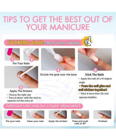 Glossy Gradient Pink Press on Nails Medium Short Square Xcreando Salon Like Coffin Fake Nails Glue on Stick on Nails for Women Natural Press on Nails for Women 24PCS Elegant Pink - Buy Online on GoSupps.com