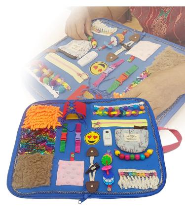 Alzheimers Therapy Aid Products Fidget Blanket for Senile Dementia Sensory Blanket for Memory Loss Alzheimer s Dementia Asperger Autism. Anxiety Relief Supplier Fidget Accessories (Pink)