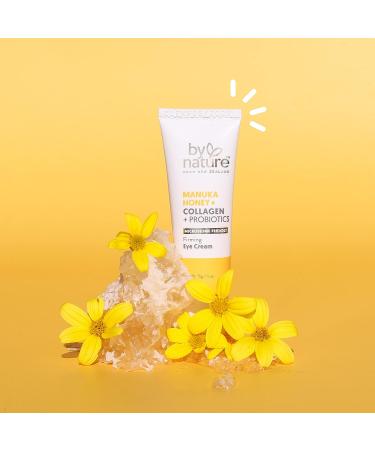 By Nature Manuka Honey Collagen & Probiotic Eye Cream - Dark Circle Hydrating Skincare from New Zealand - 0.5oz - Buy Online on GoSupps.com