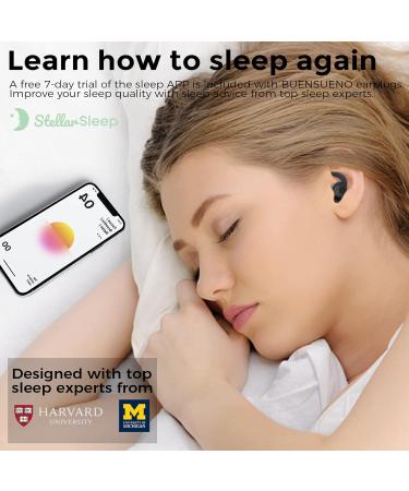 Buy BUENSUENO Silicone Ear Plugs for Sleeping - Noise Cancelling & Washable 2 Pairs for Sleep Travel Study (Black - Buy Online on GoSupps.com