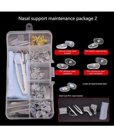 25 Pairs Silicone Nose Pads - Anti-Drop Glasses Accessories | Soft Clear Holder for Sunglasses & Glasses Support - Buy Online on GoSupps.com