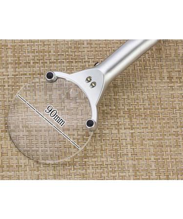 Magnifier Handheld Magnifier Reading Magnifier Portable Magnifier LED Light 2.5X 6X - Buy Online on GoSupps.com