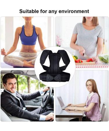 Posture Corrector for Men & Women - Adjustable Back Support Brace for Pain Relief | XL Size Under Clothes Lumbar & Spine Support - Buy Online on GoSupps.com