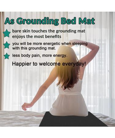 Grounding Bed Mat for Better Sleep, Health and Anxiety Relief (35.5 x 23.6inch) - Buy Online on GoSupps.com