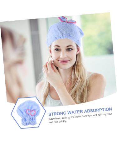 MAGICLULU Microfiber Hair Drying Cap Make up Accessories Makeup Accessories Hijab Shower Caps Plopping Cap Curly Hair Shower Cap Elastic Shower Fast Drying Cap Take a Bath Headband Hat Blue 22.00X19.00X0.80CM - Buy Online on GoSupps.com