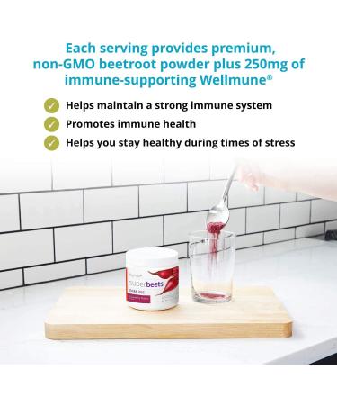 humanN SuperBeets Immune with Grape Seed Extract - Boost Immunity and Defense | Wellmune Beta Glucans, Vitamin C | Cranberry Cherry Flavor - 5.5oz - Buy Online on GoSupps.com
