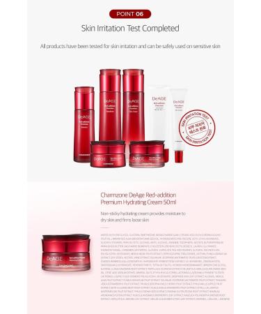 CHARMZONE DeAge Red-addition Premium Cream - Long Lasting Hydration & Smoothing Lines (50ml) | Ultimate Nourishment for Radiant Skin - Buy Online on GoSupps.com