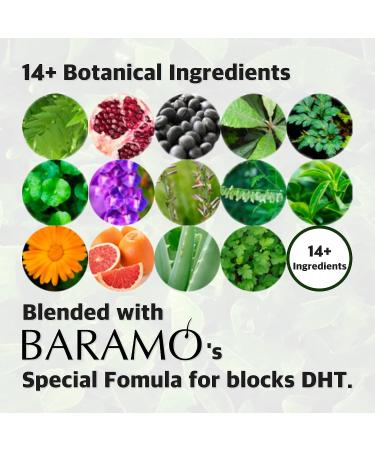 BARAMO DHT Blocker Scalp Tonic for Hair Growth - 14+ Botanical Ingredients - Men & Women (3.4 Fl Oz) - Buy Online on GoSupps.com