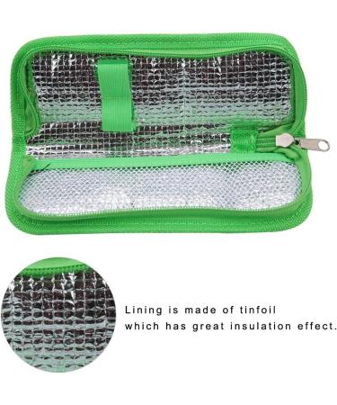 Insulin Cooler Travel Case - Portable Diabetic Organizer Bag (Green) - Buy Online on GoSupps.com