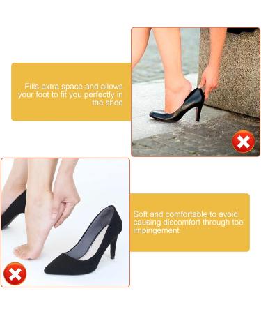 Sibba 8-Piece Toe Filler Inserts - Unisex Breathable Soft Big Toe Plug & Forefoot Pads for High Heel Foot Pain Relief - Ideal for Women & Girls - Black - Buy Online on GoSupps.com