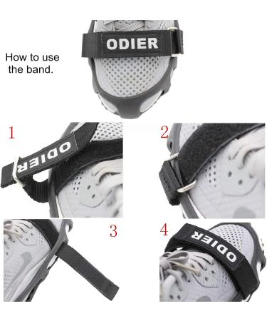 ODIER Ice Cleats Grippers for Shoes and Boots - 24 Teeth Crampons for Ice Snow & Freezing Mud - Buy Online on GoSupps.com