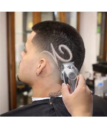 Kemei Cordless Hair Trimmer for Men - Professional Men's Hair Clippers with LED Display - Silver - Buy Online on GoSupps.com