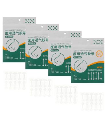 POPETPOP Patchs Nasaux Remodelants Transparents D'halt re Bandes Contour Auto-adh sives Souples pour Minceur du Nez Large Pack de 4 Confortables et Invisibles pour Usage Quotidien