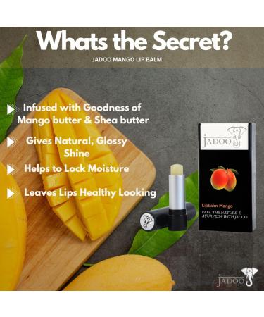 Jadoo Mango Lip Balm - Nourishing & Hydrating | Buy Online Worldwide - Buy Online on GoSupps.com