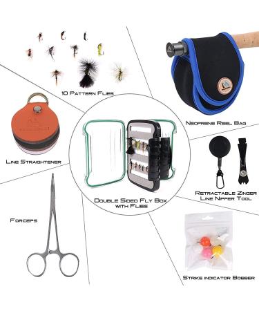 Maximcatch Premier Fly Rod & Avid Roll Combo - Complete 9' Fly Fishing Outfit with 6 WT 5/6 Fly Reel & Equipment - International Shipping Available - Buy Online on GoSupps.com