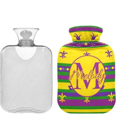Personalized Striped Hot Water Bottle 2L - Pain Relief & Comfort | Ideal for Period Cramps & Heating Bags - Buy Online on GoSupps.com