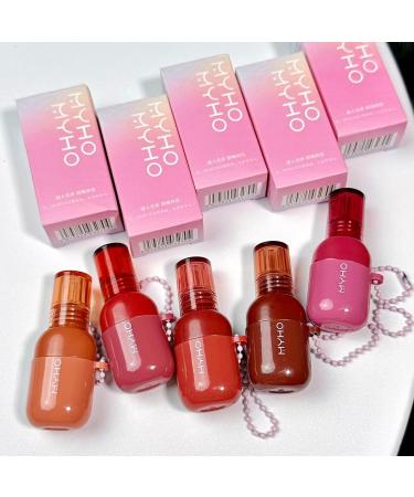 Cute Lip Gloss Lip Glaze Liquid Lipstick Lip Gloss Moisturizer Hydrating Tinted Lip Balm with Gift Box - Buy Online on GoSupps.com