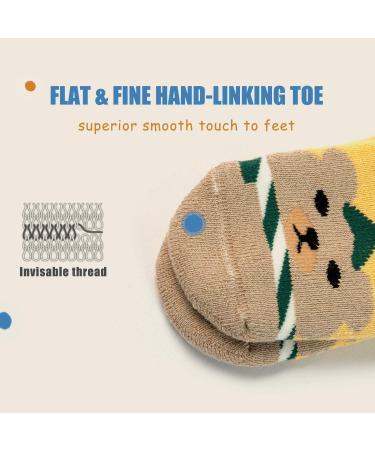 Non Slip Winter Socks for Boys and Girls 12-24 Months - 6 Pack Bear Mix 5067 - Buy Online on GoSupps.com