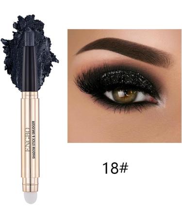 Eyeshadow Pencil Crayon 2 in 1 Eye Shadow Pencil Crayon with 6 Colors Long Lasting Natural Eye Shadow Highlighter Stick for Women Daily Use and Rowces C(13# 18#) - Buy Online on GoSupps.com