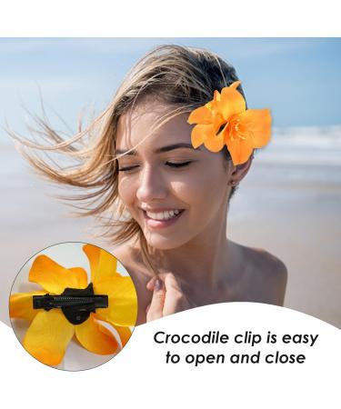 5 Double Orchid Hair Clips 2 Flower Garland Headbands Flower Hair Clips Festival Accessories Flower Hair Accessories Hair Flower Clips Flower Hair Clips For Women - Buy Online on GoSupps.com