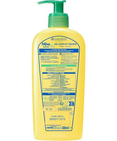 Mixa Baby Gel 2 in 1 body and hair Organic 300ml - Buy Online on GoSupps.com