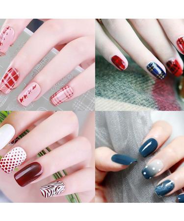 Niceneeded Nail Art Stamping Plates - 8-Piece Set for DIY Nail Design | Love Flower Geometric & Guitar Patterns - Buy Online on GoSupps.com