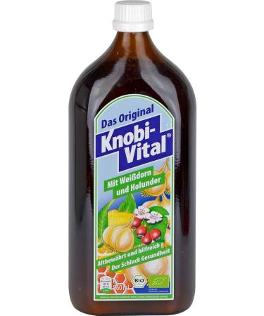 Buy Knobivital with Hawthorn & Elder 960 ml - Premium Herbal Tonic for Immune Support | Fast International Shipping - Buy Online on GoSupps.com
