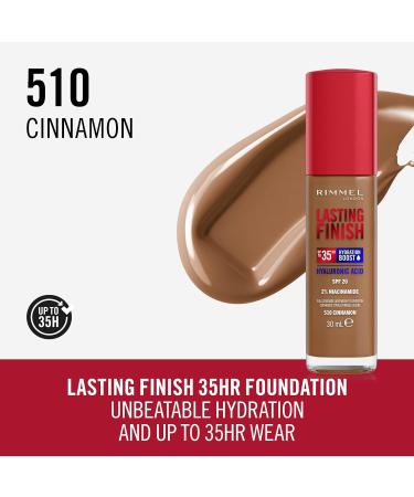 Rimmel Lasting Finish 35HR Foundation in 510 Cinnamon - Buy Online on GoSupps.com