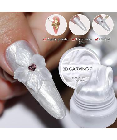 3D Pearlescent Nail Sculpting Gel 5 grams Extension Strengthening Long-Lasting Smooth Application Optimal Manipulation Beginner/Expert Non-Stick Decoration Uniform Shine Flexible - Buy Online on GoSupps.com