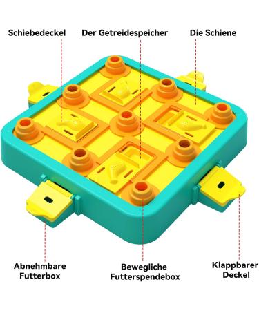 Dufuso Dog Toys - IQ Training & Stress Relief for Large Medium & Small Dogs | Level 3 Intelligence Toy (B-Blue) - Buy Online on GoSupps.com